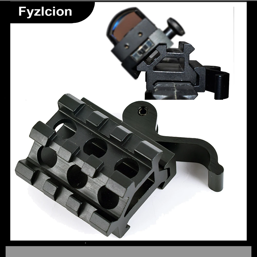 Adapter Double 3 Slots 45 Degree Offset Extension QD Riser Mount Base Mount For Hunting