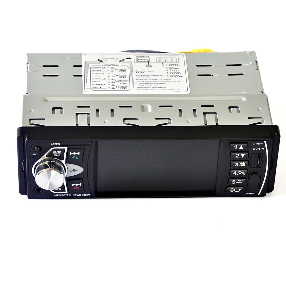 

4022D Car Radio Music Player with Rear View Camera Support Bluetooth MP5/MP4/MP3/FM Transmitter Car Video with Remote Control