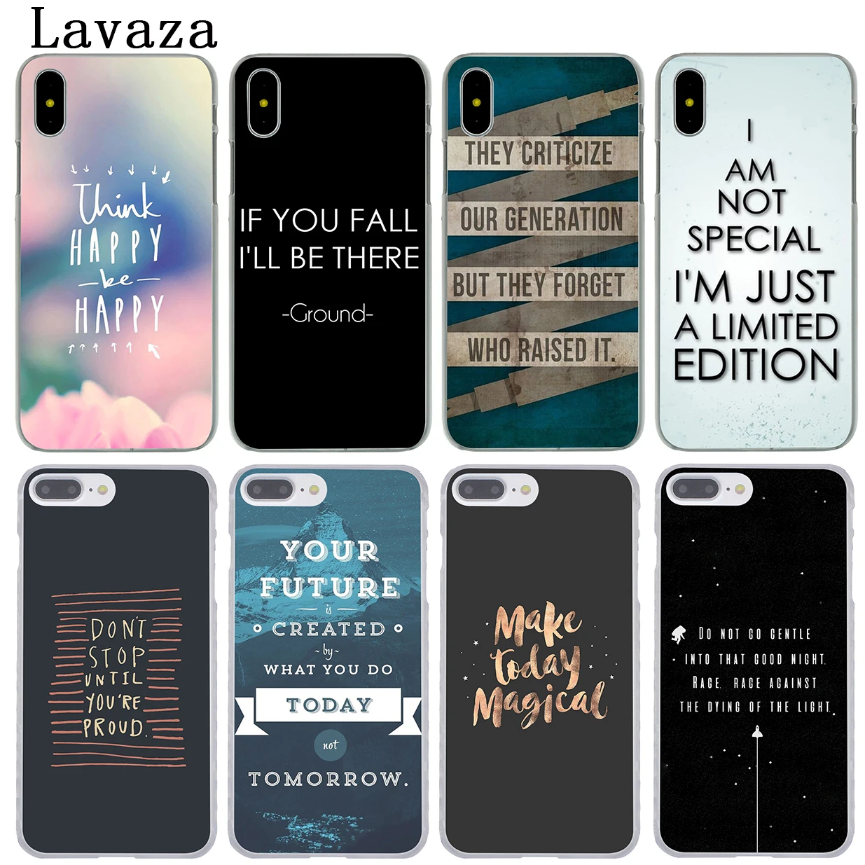 Lavaza Inspirational Humor Quotes Hard Phone Cover Case for Apple