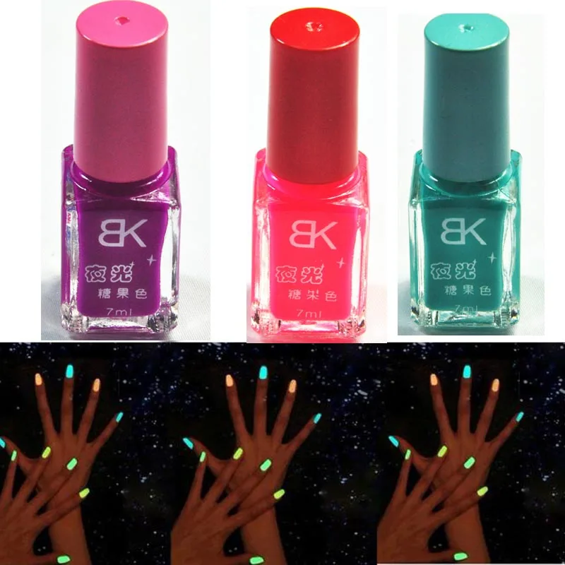 

2019 8ML Luminous UV Nail Gel Polish Lucky Varnish Night Glow In Dark Fluorescent Hybrid Base Top Lacquer Colorful Nail Polish