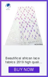 Beautifical африканская кружевная ткань новейший стиль нигерийский Тюль Кружева Вышивка Блестки Ткань для женщин 5 ярдов/партия ML1N1492