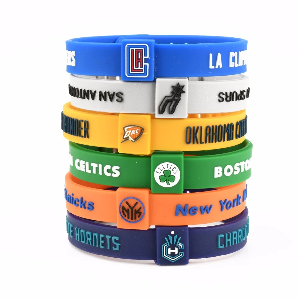 High Quality Basketball Sport Energy Silicone Bangle Bracelet Power