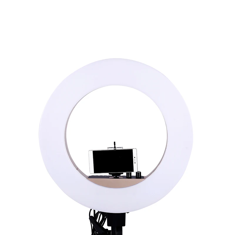18 дюймовый светодиодный кольцо с фотографией свет с осветительной стойкой 5500 K лампа, лампа для видеосъемки цифровой фотографическое освещение
