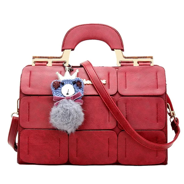 

2019 spring and autumn new handbag tidal bag shoulder bag sling Boston bag handbag portable Messenger bag purses and handbags