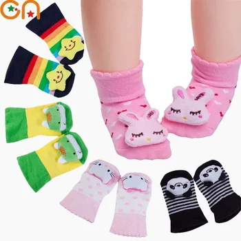 

Baby Socks Infants Newborn cute Keep warm Cartoon Stereo cotton Socks Children Learning to walk floor Anti-skid Socks kids CN