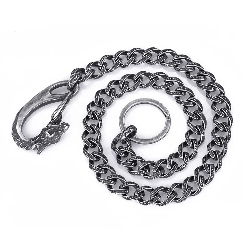 

New non-mainstream picnic punk male jeans chain hip-hop blood college retro waist chain self-defense chain men's tide