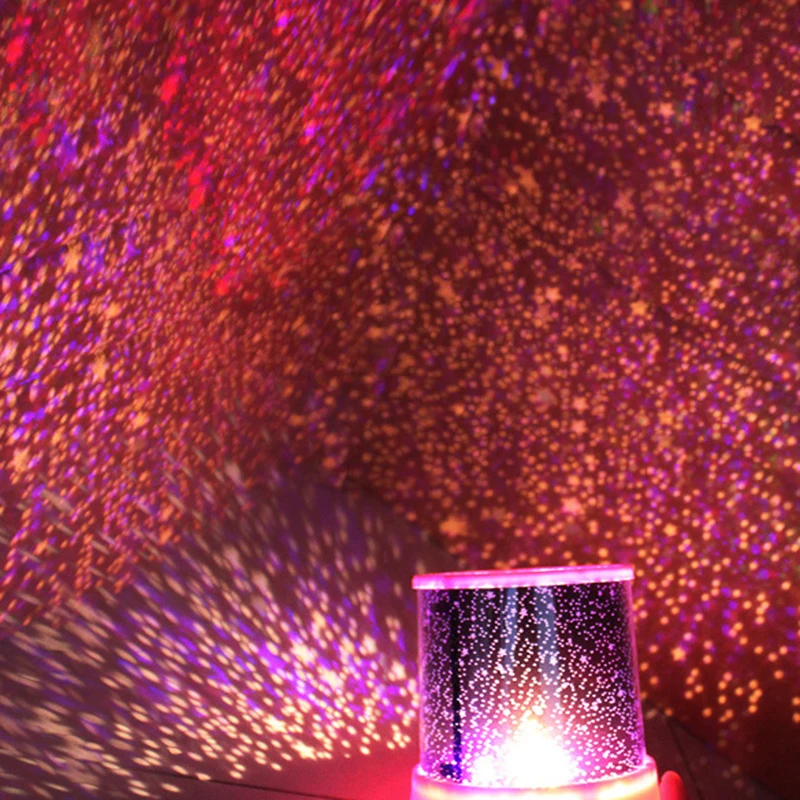 

LED Night Light Projector Starry Sky Star moon Master Children Baby Sleep Romantic colorful Led Projection lamp Color Random