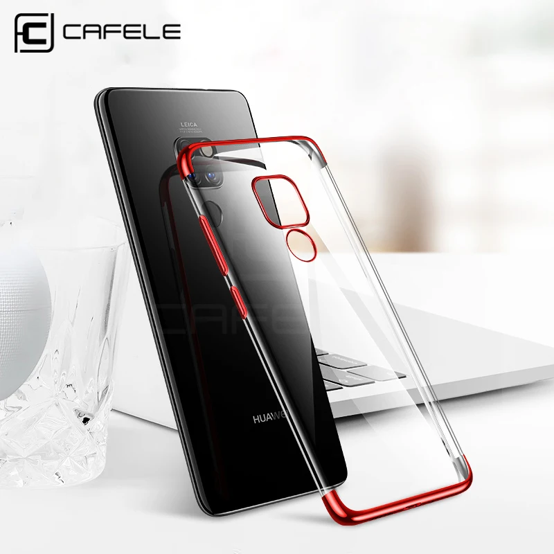 

CAFELE Soft TPU Case for Huawei Mate 20 Pro Plating Cover for Huawei Mate20 Pro Ultra Thin Transparent Foldable Case
