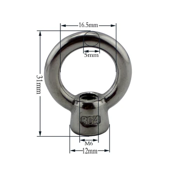 

M6 M8 M10 Marine Lifting Eye Nuts JIS1169 Stainless steel Ring Eye Ring Nut Marine Lifting Eye Nut Ring Nut Thread