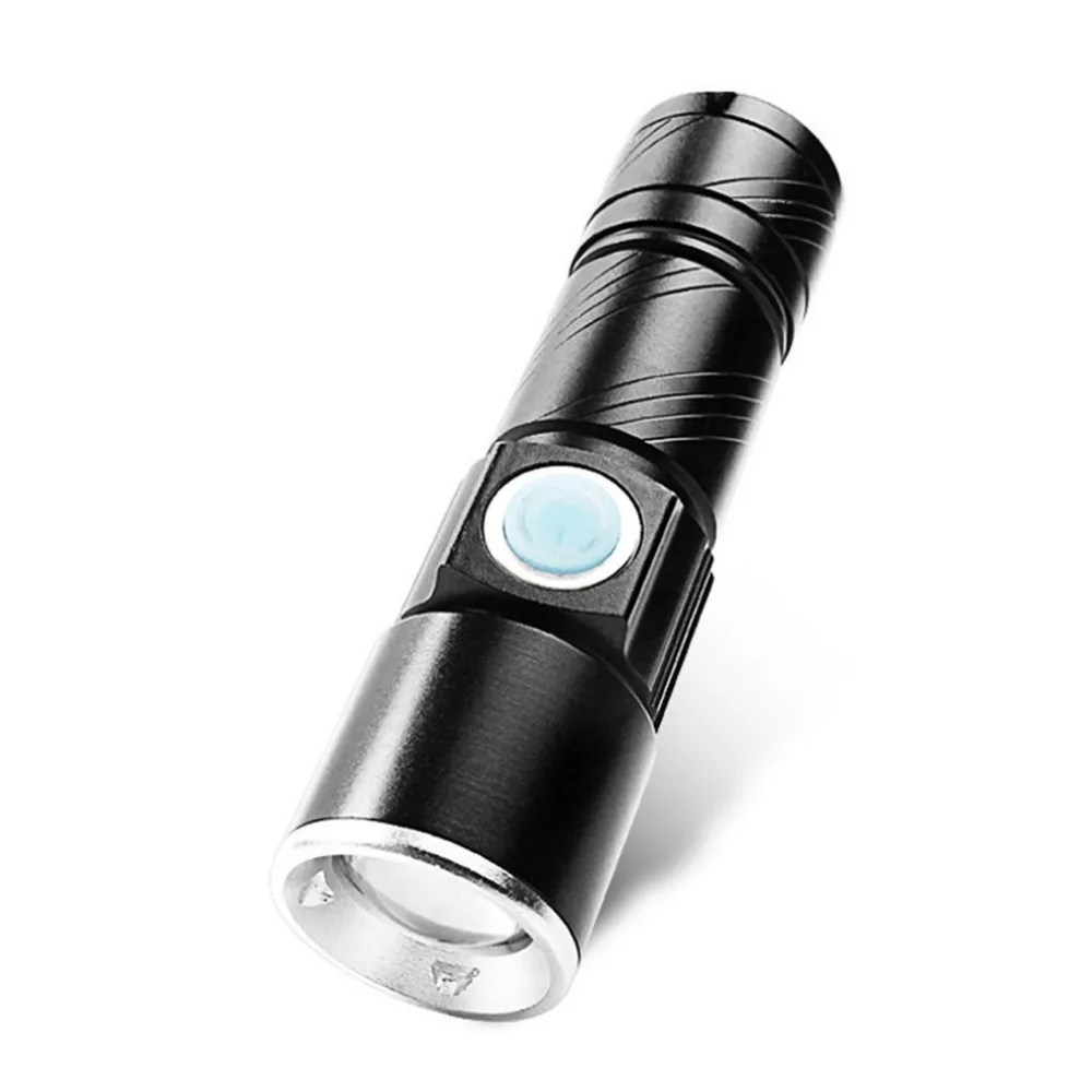 Portable Mini USB Rechargeable Flashlight Multifunctional Torch Waterproof IPX6 for Outdoor