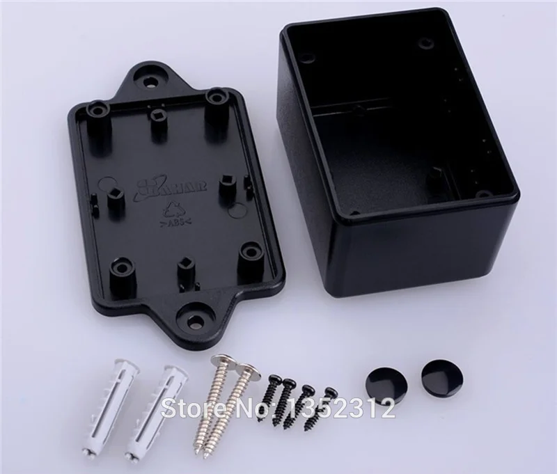 

Free shipping 2 pcs/lot 70*50*40mm Wall mount plastic enclosure junction box hanging instrument box small waterproof control box