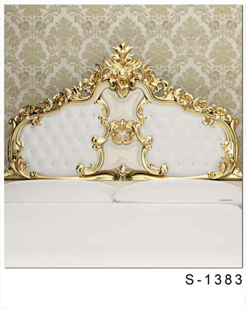 

Elegant 5X7ft customize Headboard Bed photo backdrop High-grade Vinyl cloth Computer printed bedroom Backgrounds