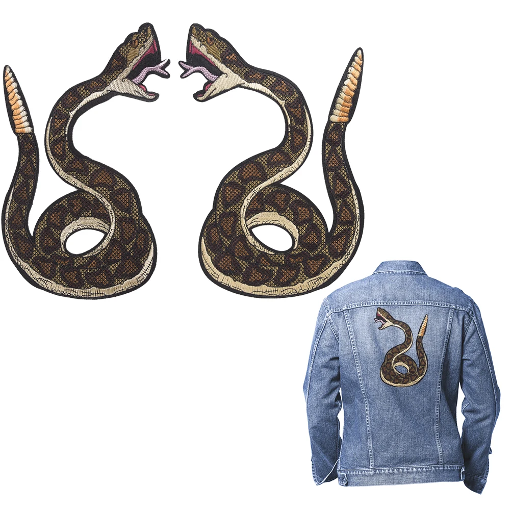 Iron on Snake Patches for Clothing Surpdeco Snake Iron on Embroidery
