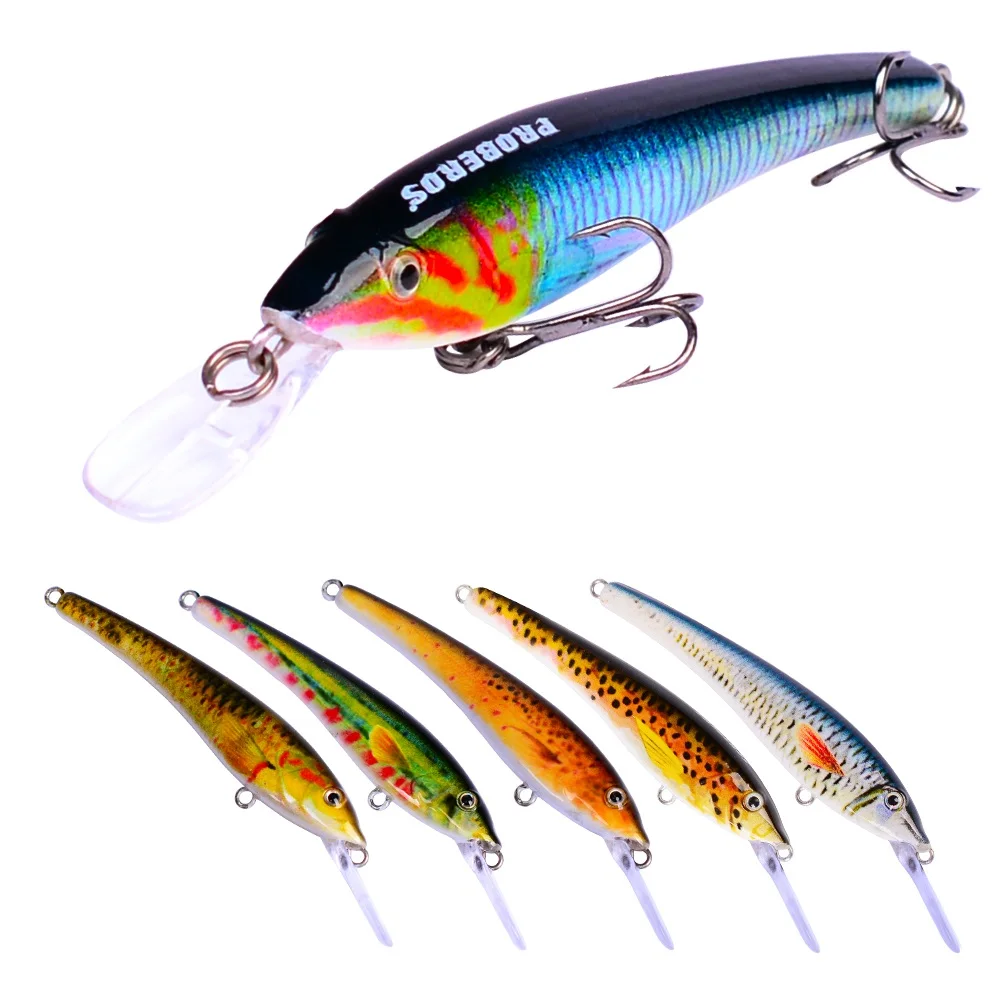 

Mini Minnow Fishing Lures Hard Baits ABS Plastic Aritificial Wobblers for Topwater Fishing Crankbaits 8# Hook Pesca Isca