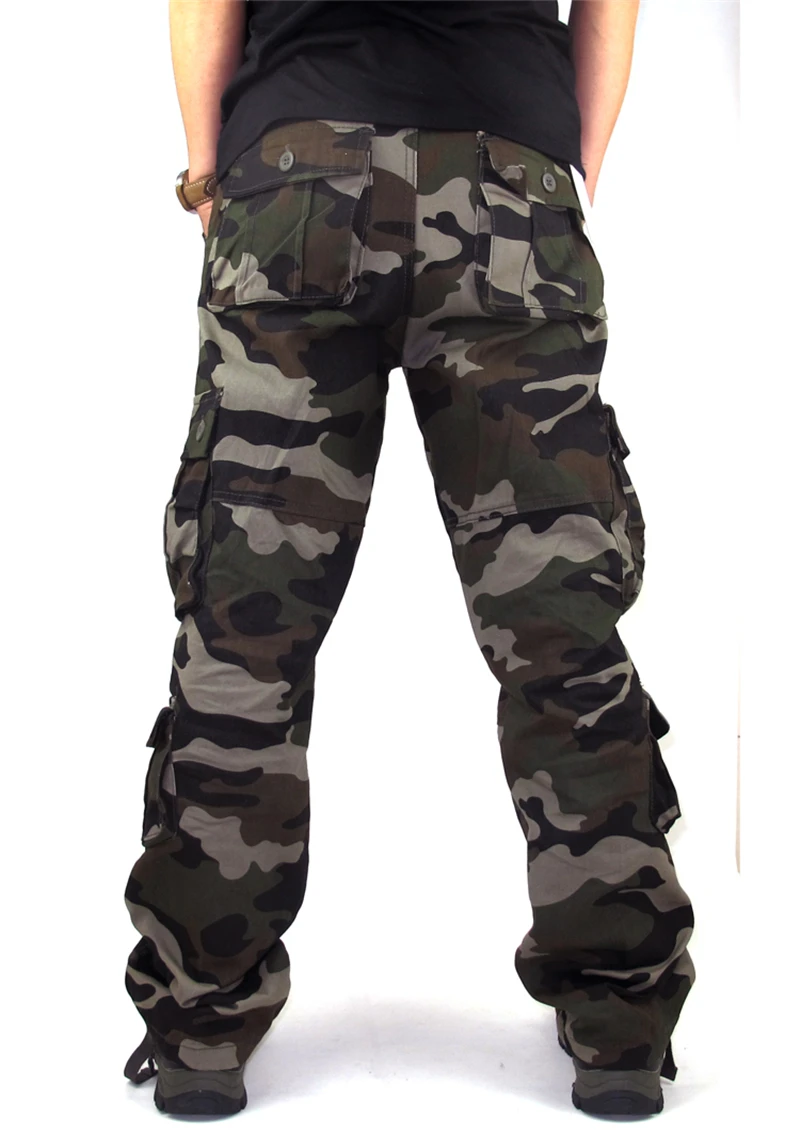 Мужские брюки-карго, верхняя одежда, камуфляжные, военные, мешковатые, с карманами, повседневные брюки, комбинезоны, армейские тактические