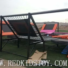 Сделанный на заказ батут для гимнастики и фитнеса лучший китайский Крытый большой батут для взрослых LG-HZ012a