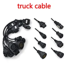Cabo adaptador para caminhão, para camiões cdp, vd, ds150e, cdp, conjunto completo de cabos para caminhões, 8 cabos para caminhões delphis multidiag pro