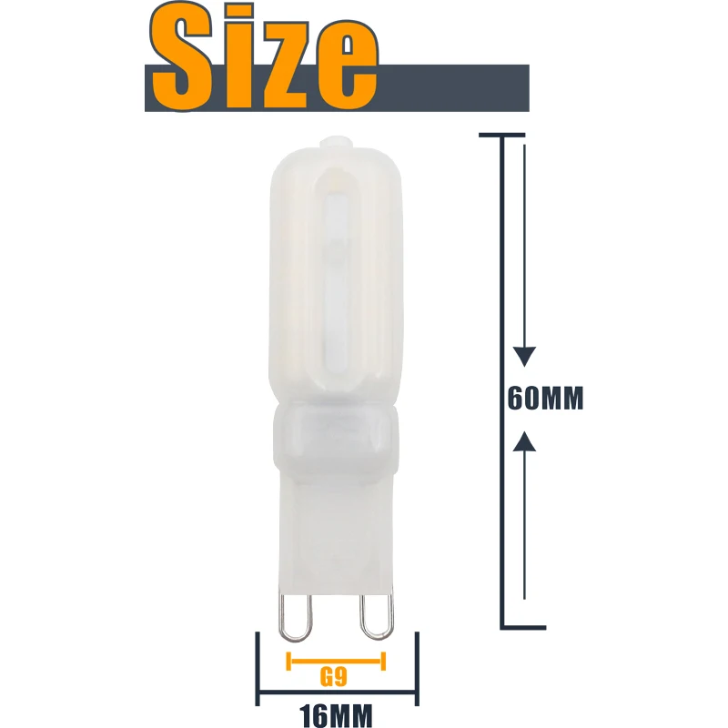 JCKing (упаковка 10 шт) 5 Вт G9 светодио дный лампы 22 SMD 2835 светодио дный s AC120V/220 В теплый белый/холодный белый галогенные лампа матовый светодио