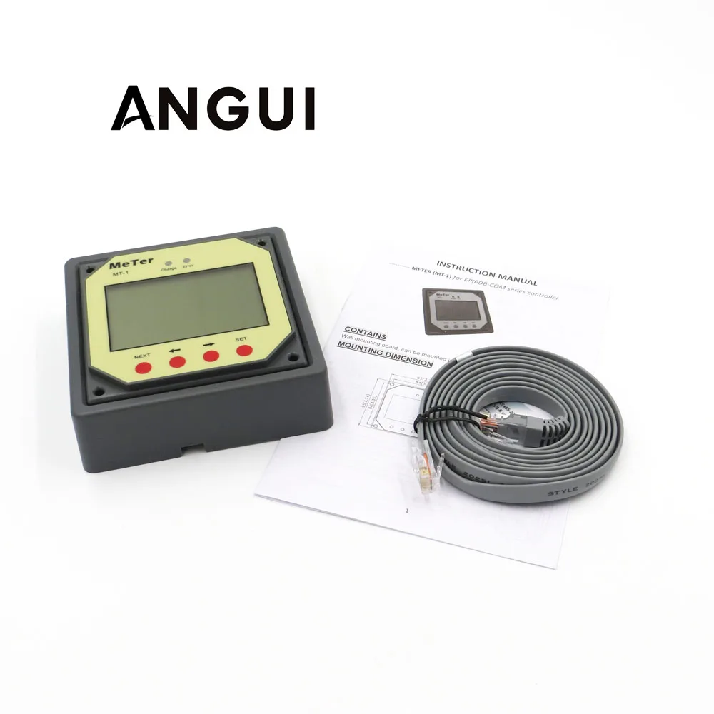 

MT-1 MT1 remote meter for EPSOLAR PWM Solar charge controller EPIPDB-COM 10A 20A duo dual two battery charger regulators