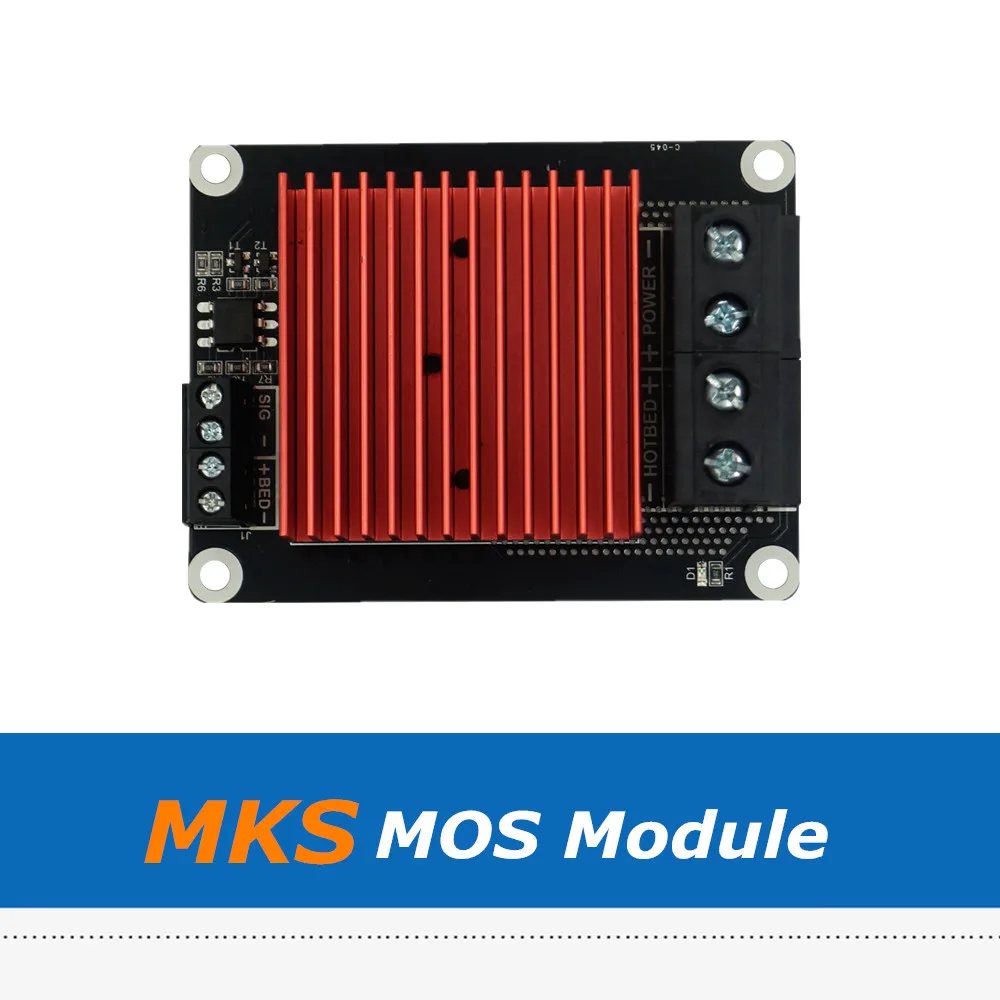 2 шт./лот контроллер MKS MOSFET mos-модуль, совместимый с максимальным током 30A, горячий Экструдер контроллер нагрева