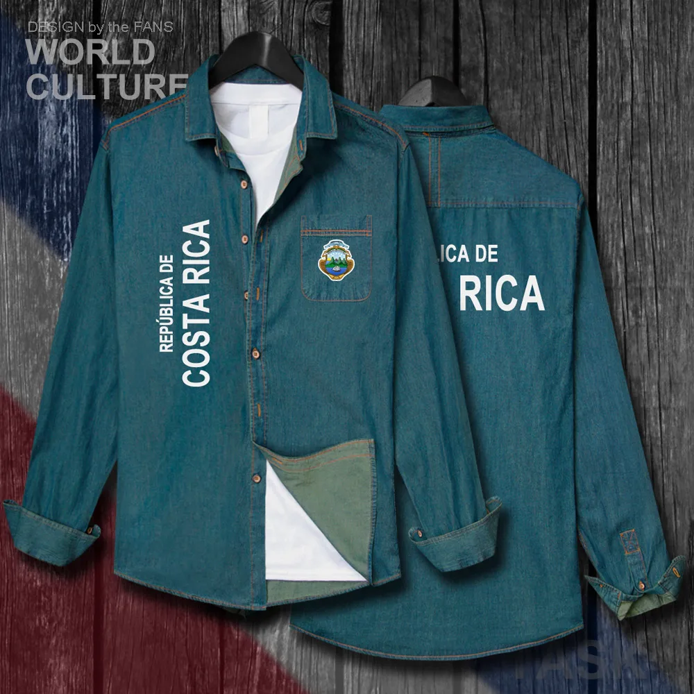 Costa Rica CRI Costa Rican Tico Jacket Men Clothes Autumn Cotton Long