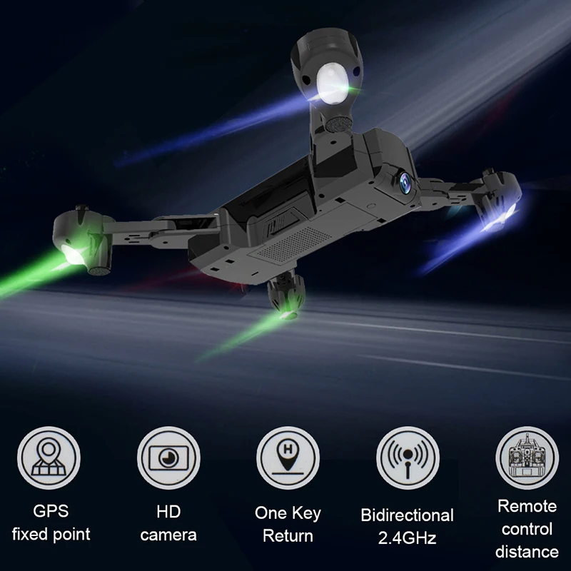 

LYZRC S8 GPS Mini Foldable Selfie Drone FPV With Wide Angle HD Camera High Hold Mode Foldable Arm RC Quadcopter RTF Drone
