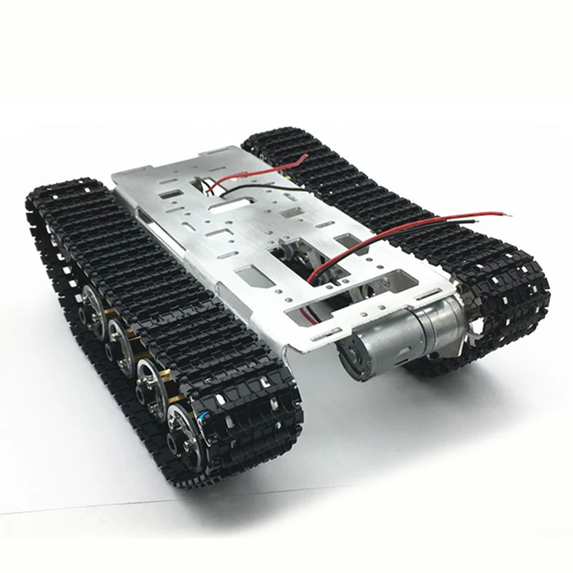 Алюминиевый сплав умный робот шасси автомобиля большой бак шасси с моторами для DIY дистанционного управления робот автомобиль DIY игрушки