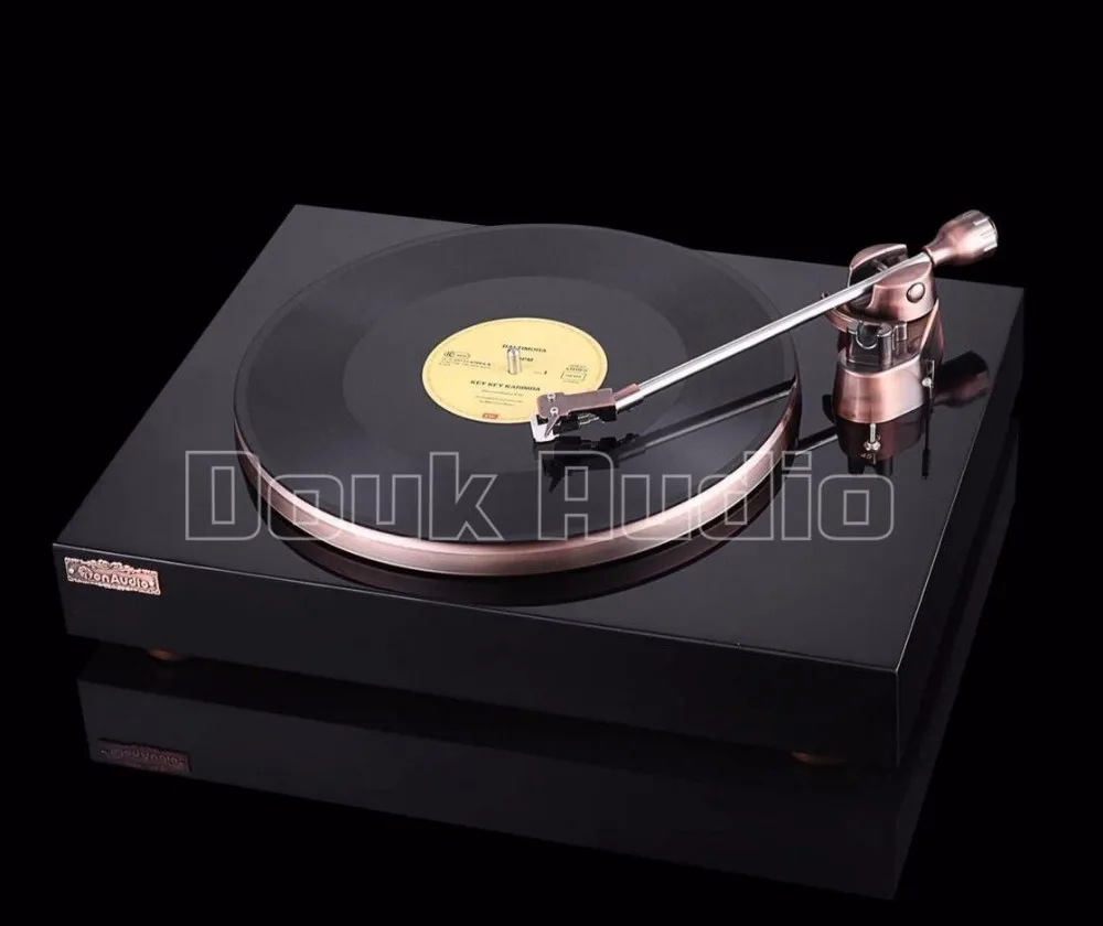 Douk аудио HiFi мм Виниловый проигрыватель Ретро стерео LP проигрыватель с фонокорректором