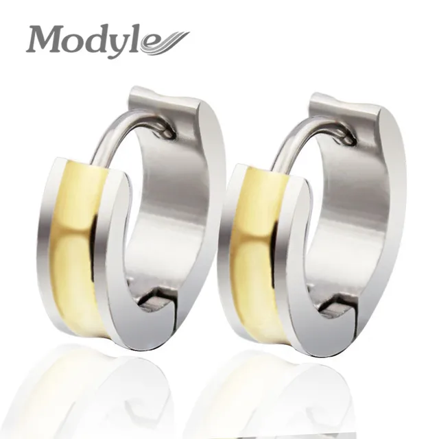 2018 Por Hip Hop Bling Stud Stainless Steel Earring Brand 2018 Por Hip Hop Bling Stud Stainless Steel Earring Brand Geometric Gold Color Earrings