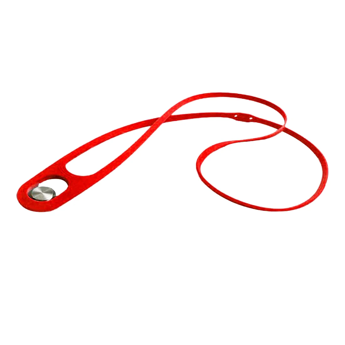 Универсальный строп с силиконовой подвеской на шею для мобильного телефона, противоугонная Противоугонная пряжка на цепочке - Цвет: Red