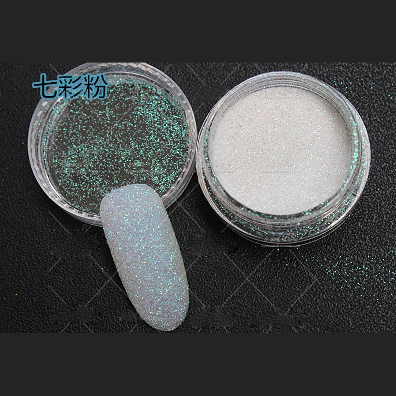 Blanco iridiscente bebé rosa púrpura transparente Arco Iris brillo 0,2mm 1/128 \