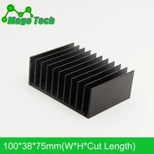 Светодиодный алюминиевый радиатор в виде пластины растут свет радиатор охлаждение Охладитель Fit транзистор IC теплопроводность светодиодный радиатор Электроника