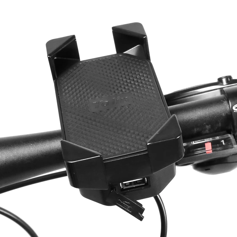 Perfect Universal Electric Bicycle Phone Charger Holder Ebike 32V-90V Adjustable USB Charger For Cell Phone Hub Motor Conversion Kits 1