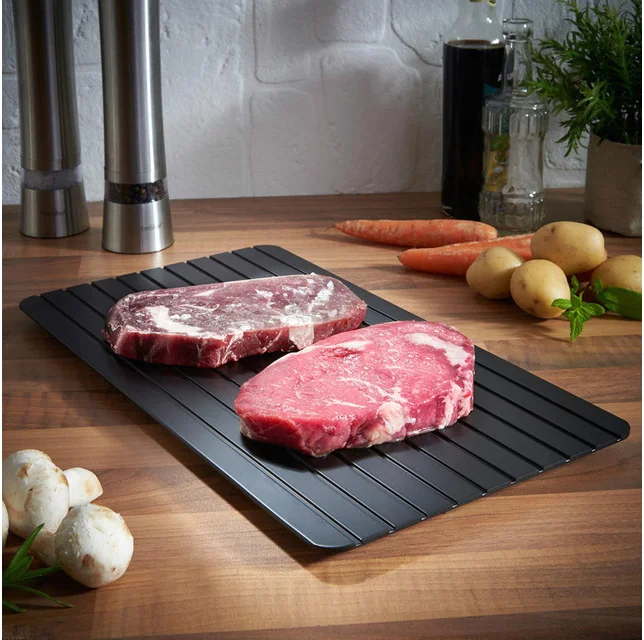 New Amazon hot personalized aluminium thawing plate steak frozen food meat quick thawing plate New Amazon hot personalized aluminium thawing plate steak frozen food meat quick thawing plate