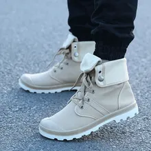 ZCHEKHEN Hip-hop desert Style Fashion Autumn High-top Military Ankle Boots Comfortable canvas Shoe tactical Boots