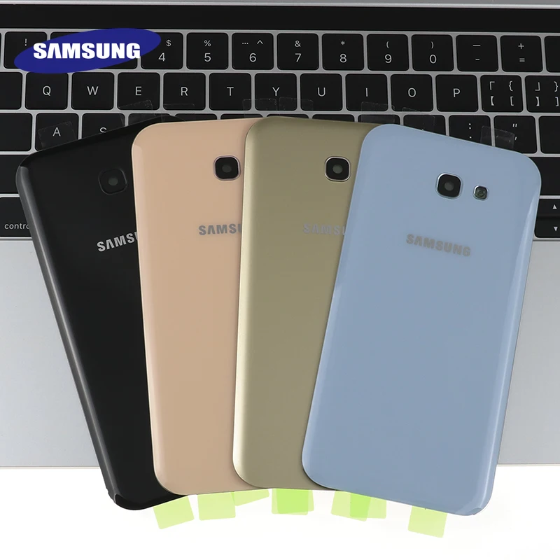 

Original Samsung Galaxy A7 2017 A720 A720F Back Battery Cover Case 3D Glass Rear Housing Cover Replacement for Samsung A7 2017