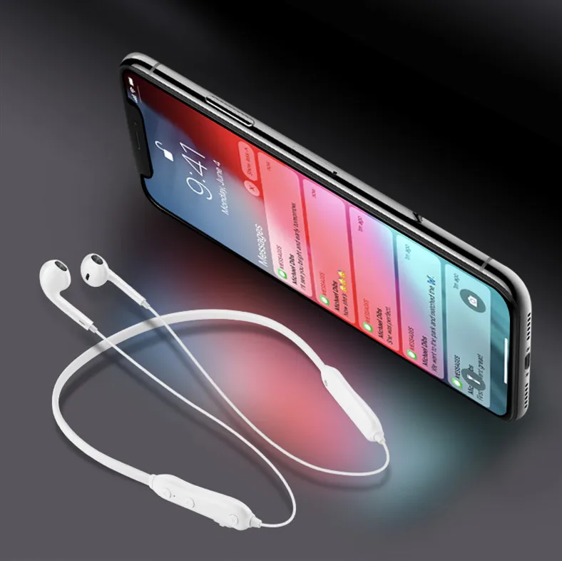 S18 спортивные беспроводные наушники Bluetooth стерео с микрофоном для телефона iPhone