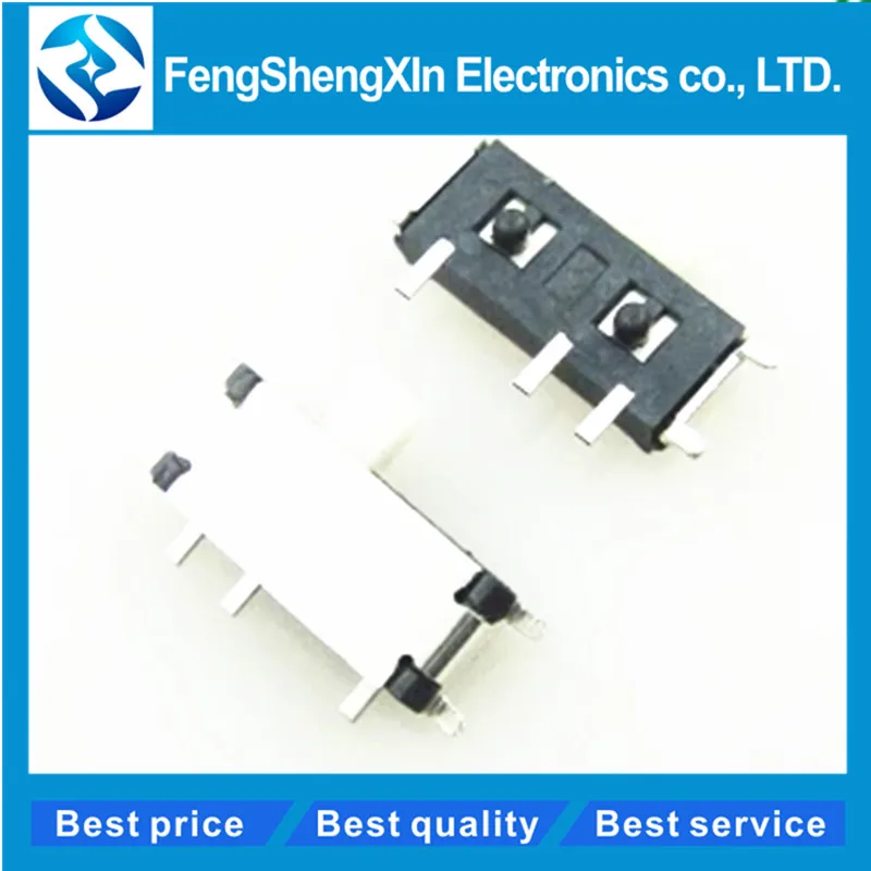 

50pcs/lot Mini 7-Pin On/Off 1P2T SPDT MSK-12C02 MSK-02 SMD Toggle Slide Switch For MP3 MP4