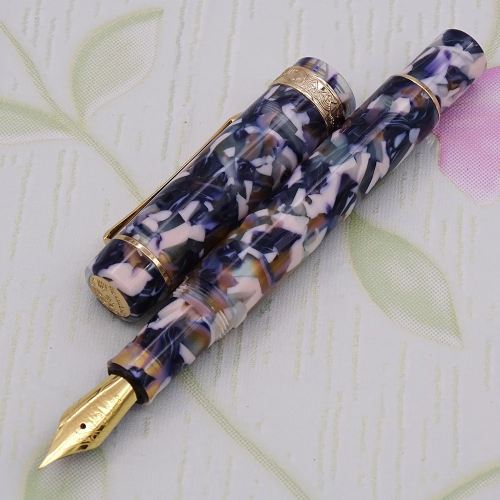 

LIY (Live In You) Mountain Series Resin Celluloid Fountain Pen Schmidt Fine Nib Converter Awesome Writing Pen Collection-Muchun