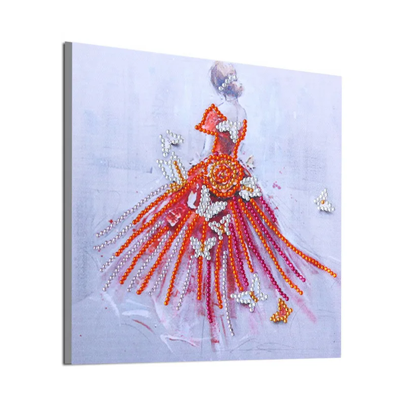

5d Special Shaped Diamond Embroidery Beauty Girl Picture Partial Drilled Diamond Painting Cross Stitch Kits Home Decor Crafts