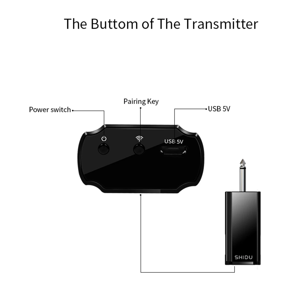 SHIDU UHF беспроводной микрофон для гарнитуры Портативный 2 в 1 ручной 6,5 мм разъем для микрофона голосовой смены усилитель для Конференции U9