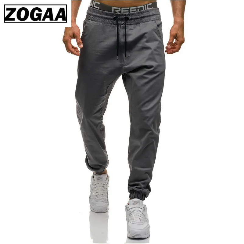 

ZOGAA Man Casual Cargo Pants Plus Cotton Pockets Trousers Solid Brand Men Long Pants New Sweatpants Male Joggers Cargo Trousers