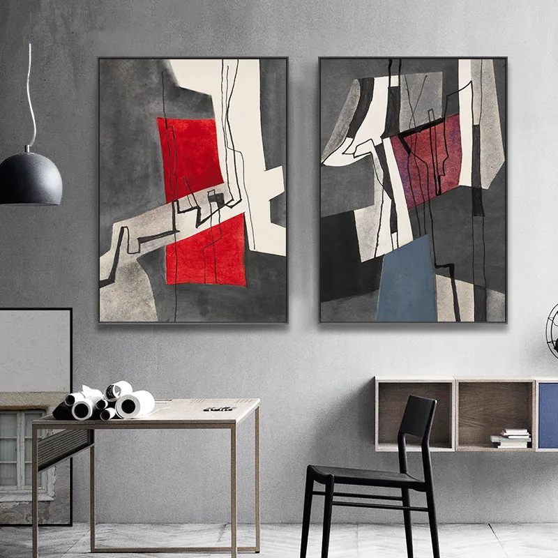 Abstract Style Canvas Posters and Prints Modern Wall Art Painting Pictures Decorative for Living Room Home Decor
