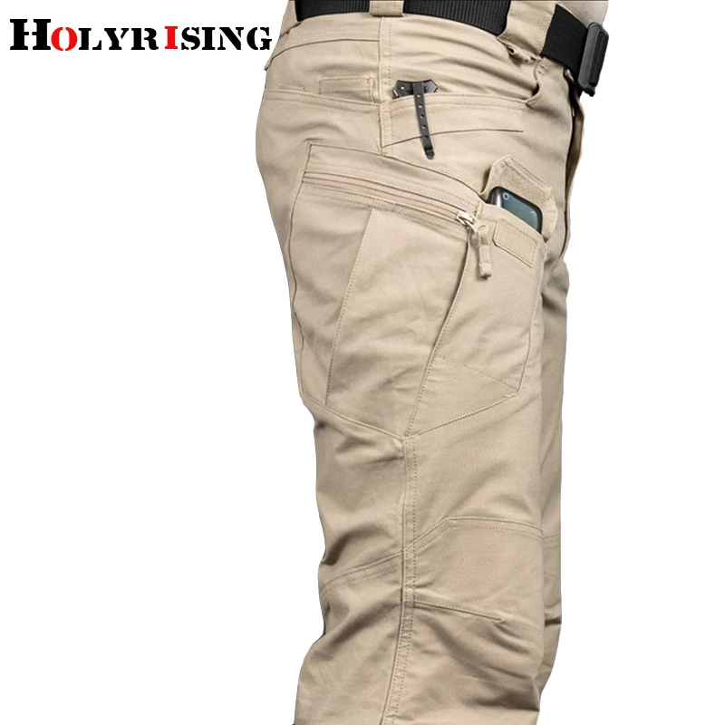 

Holyrising men Tactical pants Multiple Pocket Elasticity Military Urban Commuter Tacitcal Trousers Men Cargo Pant 118846-5
