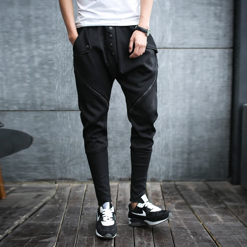 Middlelowlevel брюки осенние и зимние мужская одежда штаны-шаровары случайные хип-хоп