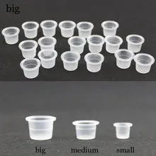 Большого размера из пластика тату Чернила чашки шапочка для татуажа поставки пистолет для татуировки аксессуары для татуировки