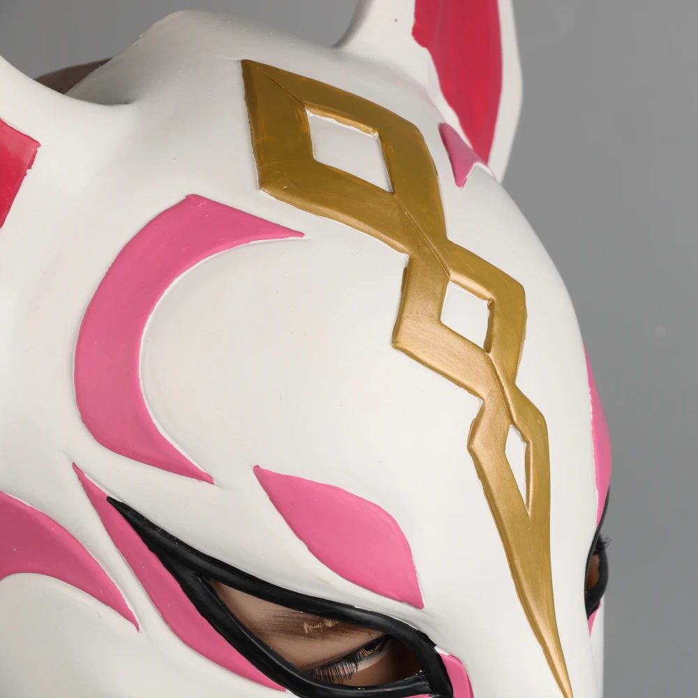 Game Drift Mask Fox kitsune Animal Full Head Mask Adult Unisex Masquerade Helmet Props Party Halloween Fancy Dress (10)
