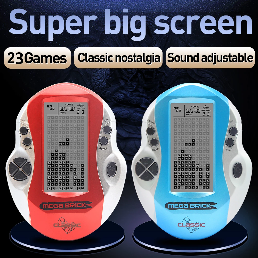 

Kids Console Game Retro Mega Tetris High Quality Game Console christmas gifts Toys Console Big Screen Tetris Game Console