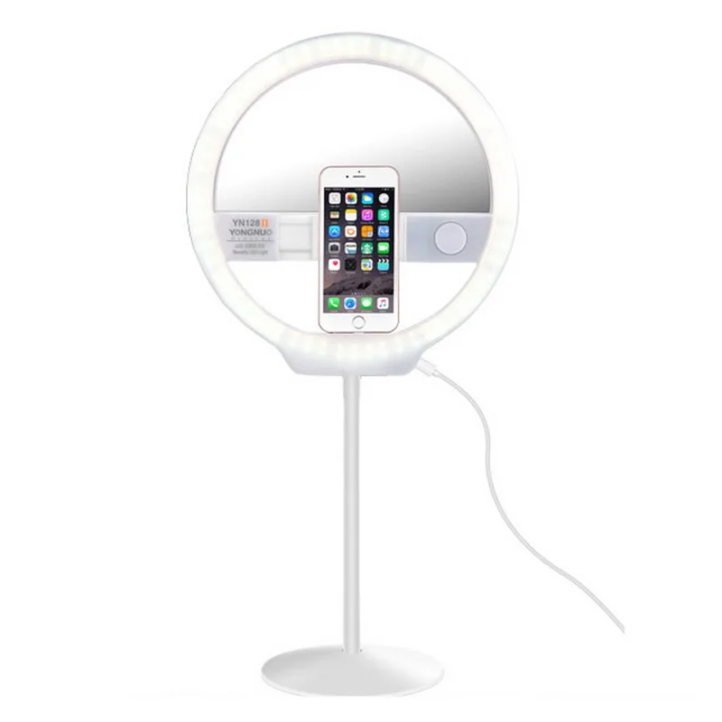 YONGNUO Selfie Ring Light YN128 для iphone с регулируемой яркостью 128 шт двухцветный 3200 5500K видео