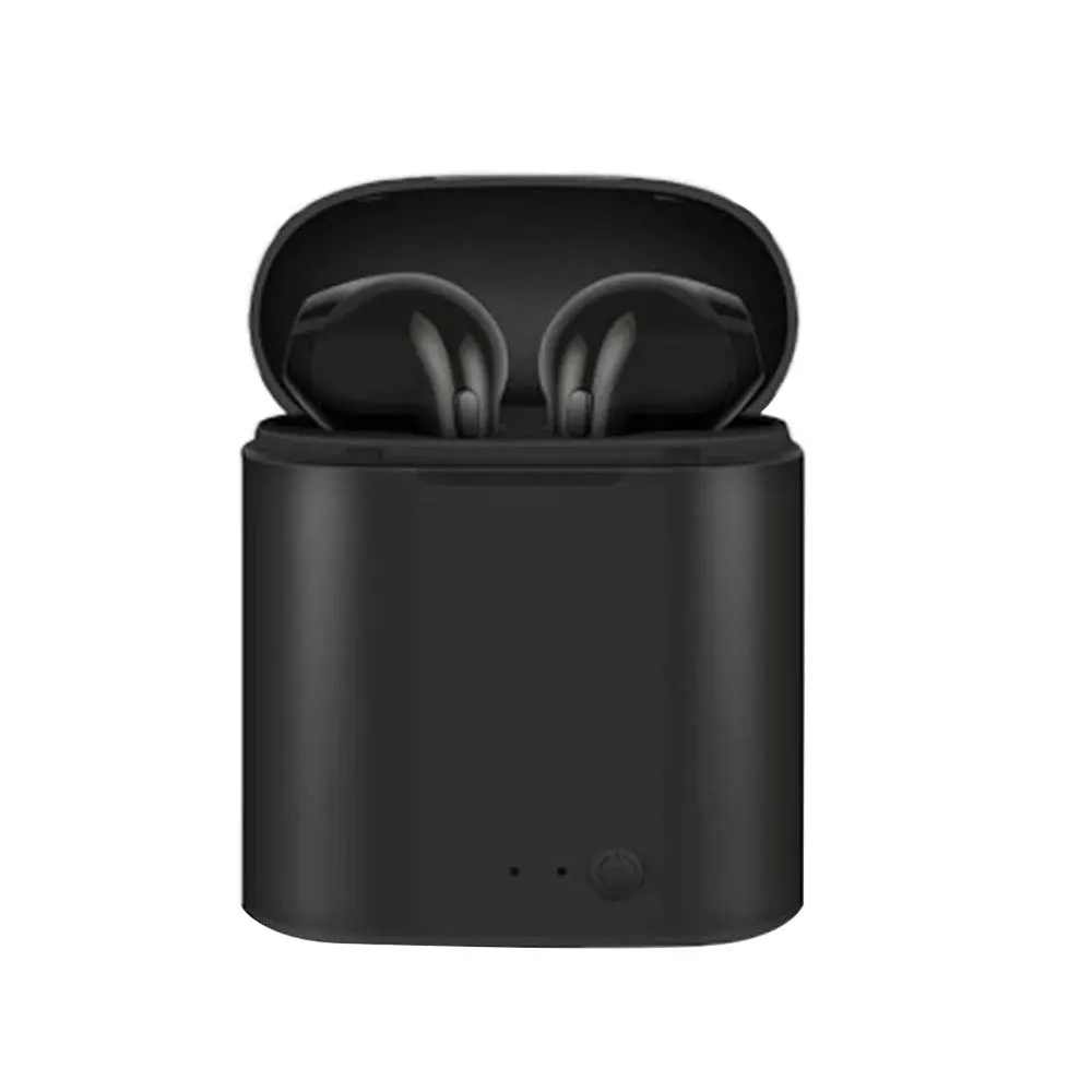 Настоящая Bluetooth гарнитура беспроводные наушники i7 TWS Casque Sans Fil зарядная коробка